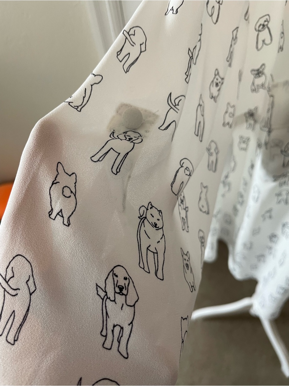torrid Cream Tunic Top with Black Dog Outline Print - Picture 4 of 16